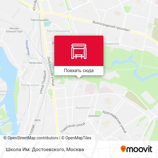 Карта Школа Им. Достоевского