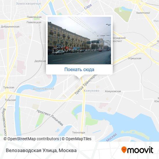 Карта Велозаводская Улица