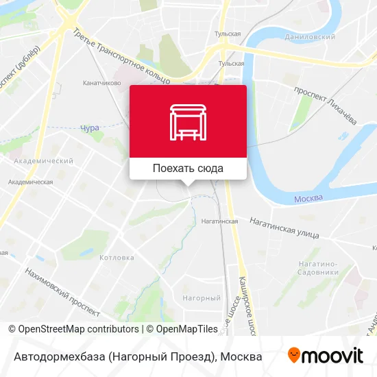 Карта Автодормехбаза (Нагорный Проезд)
