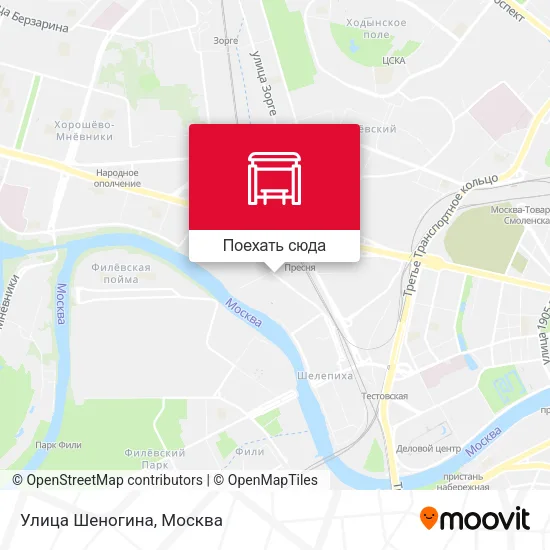 Карта Улица Шеногина