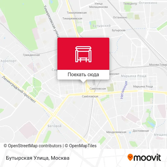 Карта Бутырская Улица