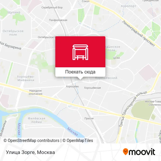 Карта Улица Зорге