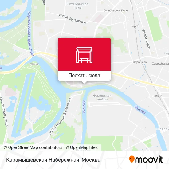Карта Карамышевская Набережная