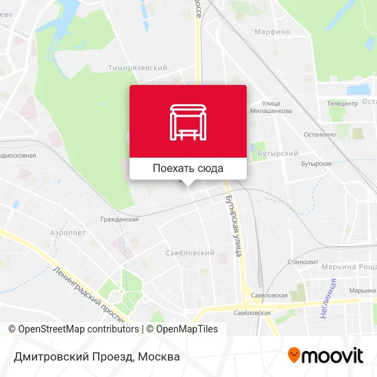 Карта Дмитровский Проезд