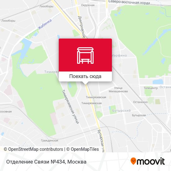 Карта Отделение Связи №434
