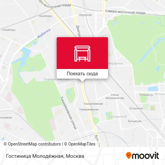 Карта Гостиница Молодёжная