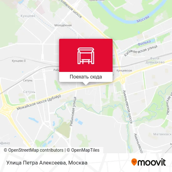 Карта Улица Петра Алексеева
