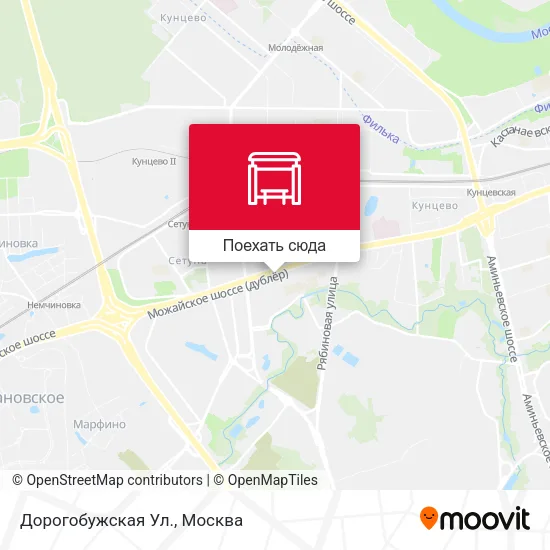 Карта Дорогобужская Ул.