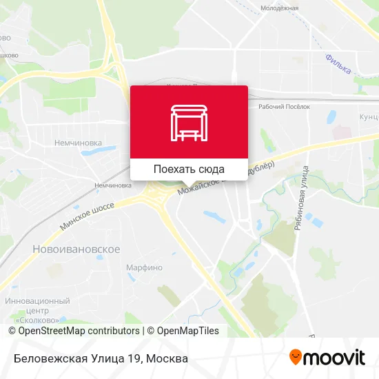 Карта Беловежская Улица 19