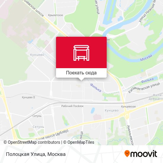 Карта Полоцкая Улица