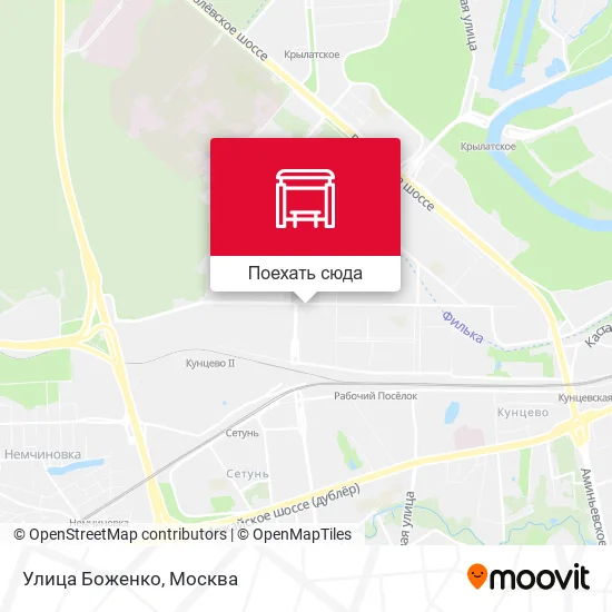 Карта Улица Боженко