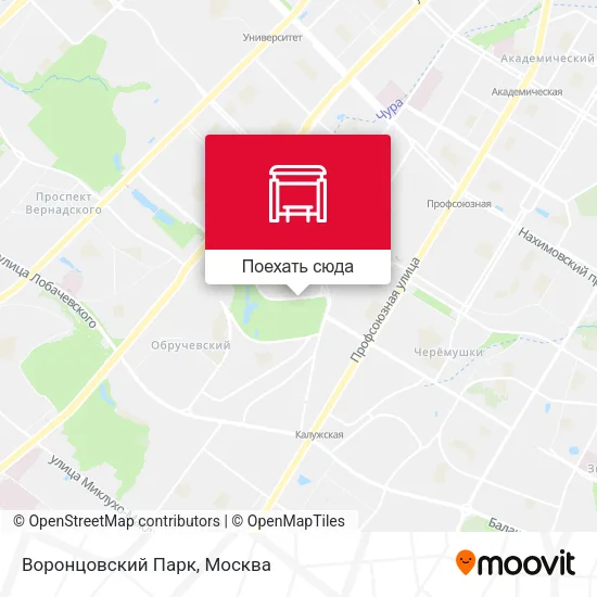 Карта Воронцовский Парк
