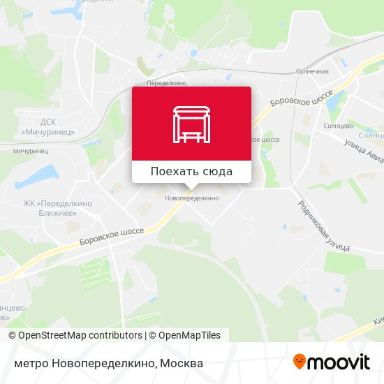 Карта метро Новопеределкино