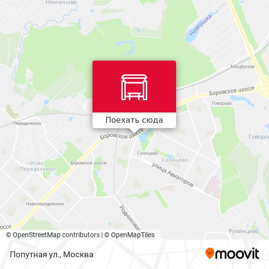 Карта Попутная ул.