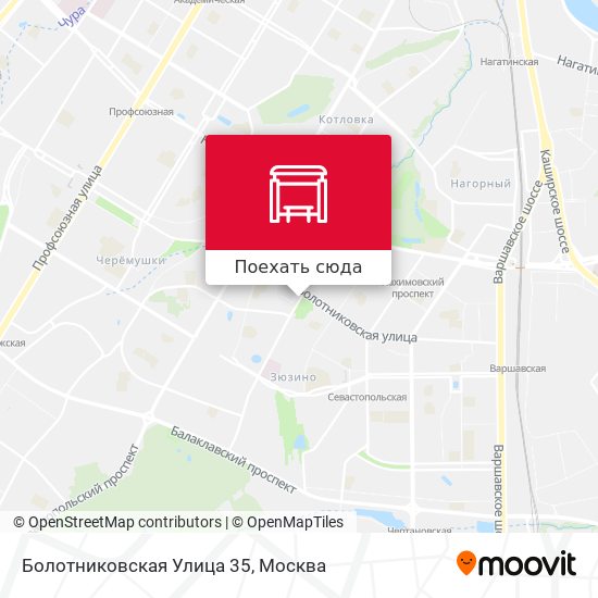 Карта Болотниковская Улица 35