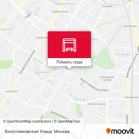 Карта Болотниковская Улица