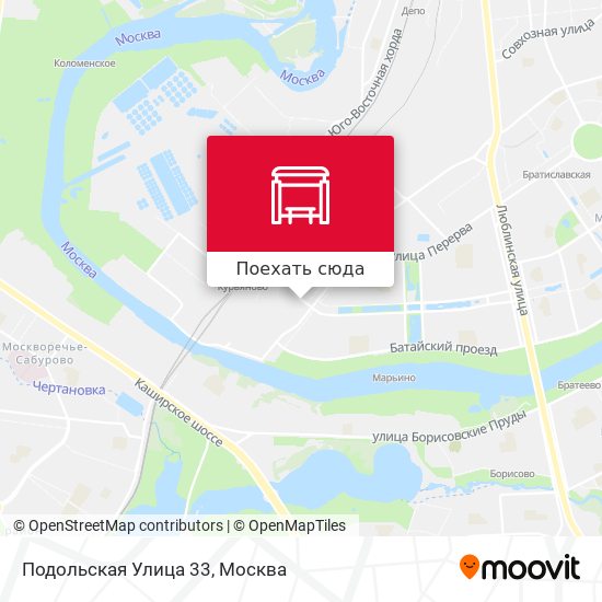 Карта Подольская Улица 33