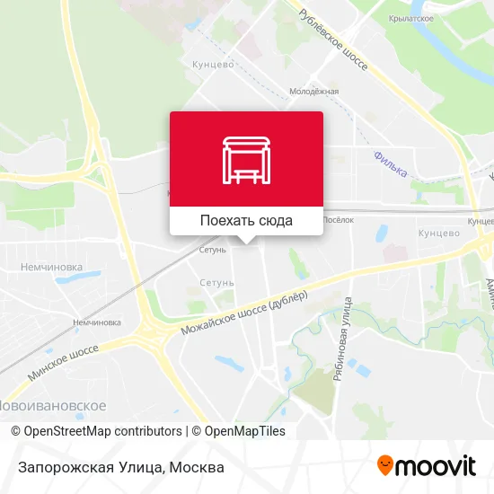 Карта Запорожская Улица