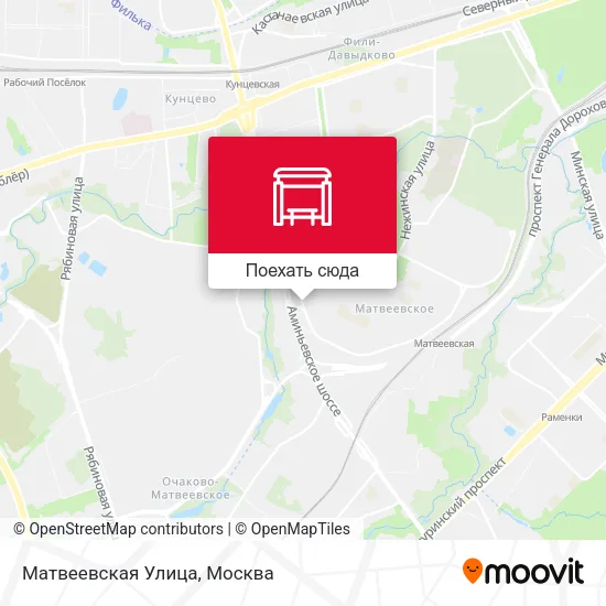 Карта Матвеевская Улица