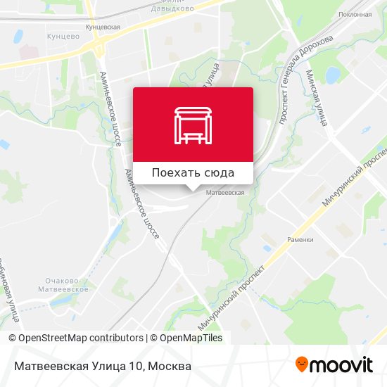 Карта Матвеевская Улица 10