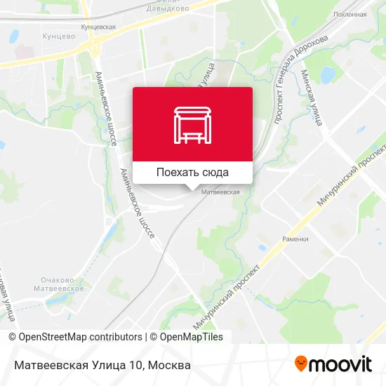 Карта Матвеевская Улица 10