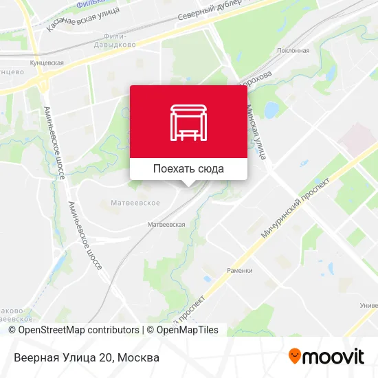 Карта Веерная Улица 20