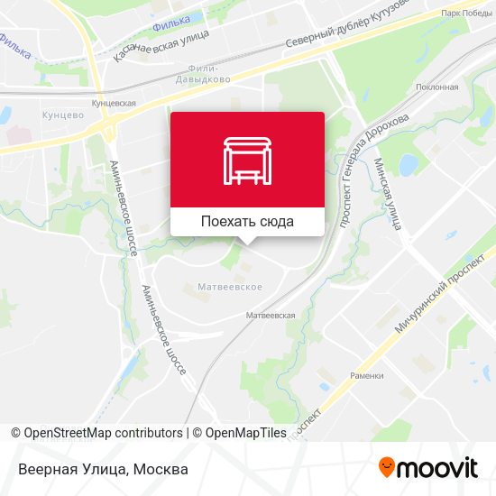 Карта Веерная Улица