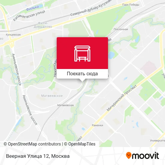 Карта Веерная Улица 12