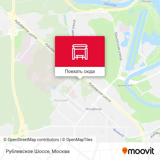 Карта Рублевское Шоссе