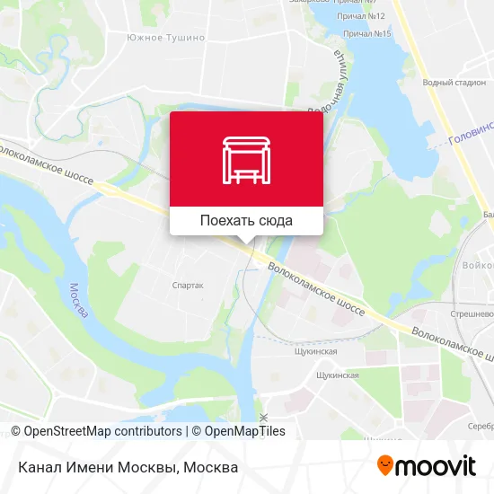 Карта Канал Имени Москвы