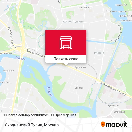 Карта Сходненский Тупик