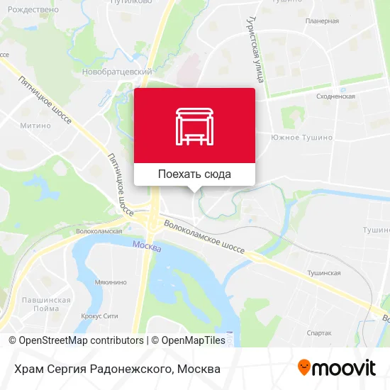 Карта Храм Сергия Радонежского