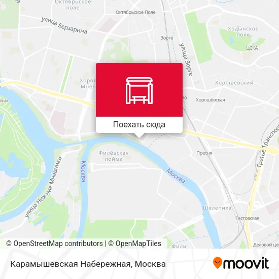 Карта Карамышевская Набережная