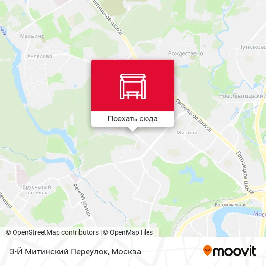 Карта 3-Й Митинский Переулок