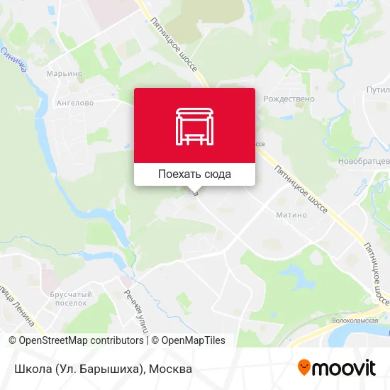 Карта Школа (Ул. Барышиха)