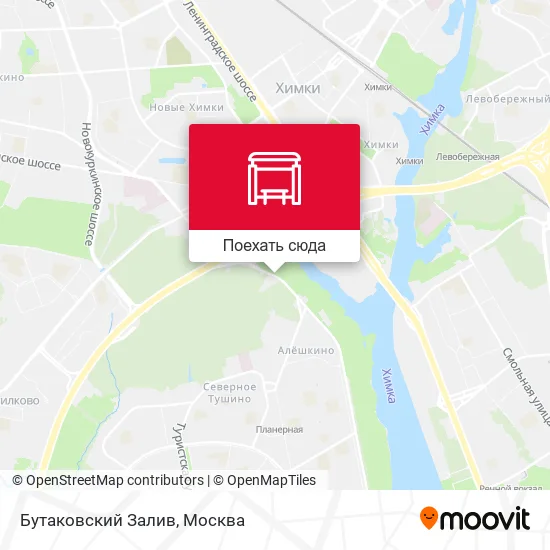 Карта Бутаковский Залив