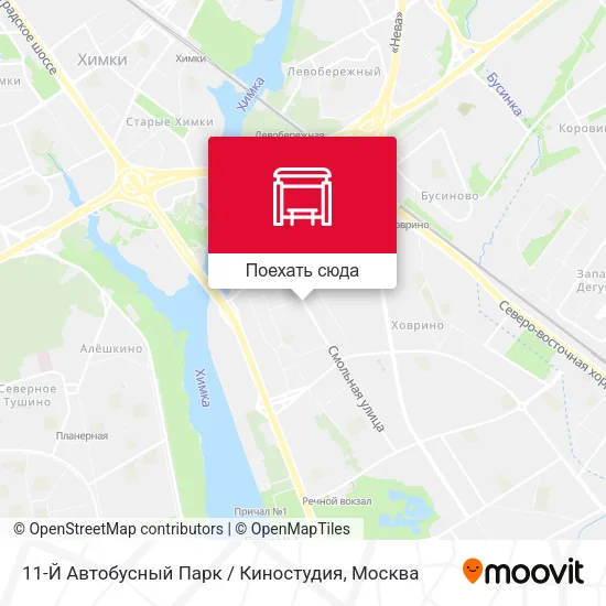 Карта 11-Й Автобусный Парк / Киностудия