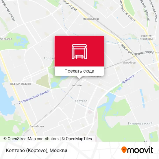 Карта Коптево (Koptevo)