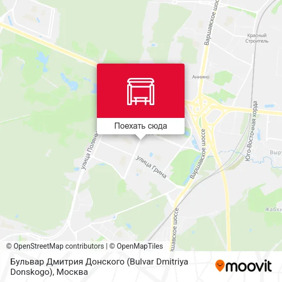 Карта Бульвар Дмитрия Донского (Bulvar Dmitriya Donskogo)