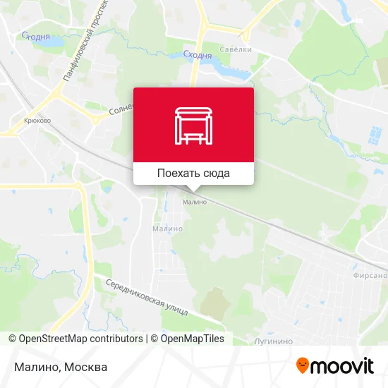 Карта Малино