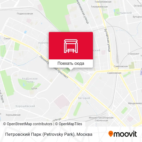 Карта Петровский Парк (Petrovsky Park)