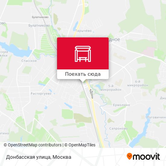 Карта Донбасская улица