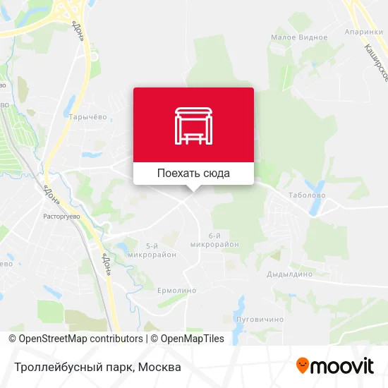 Карта Троллейбусный парк