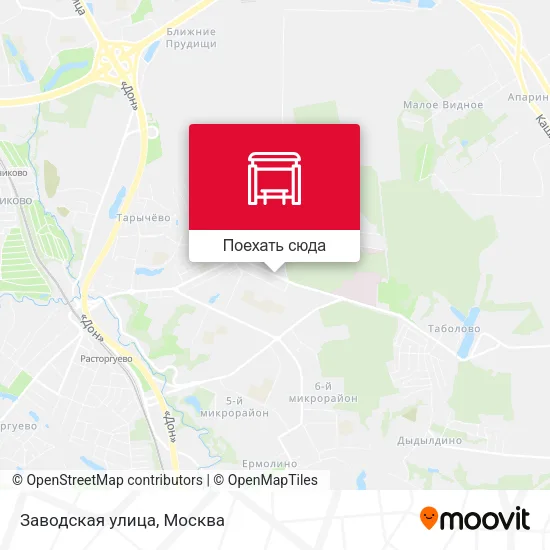 Карта Заводская улица
