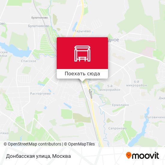 Карта Донбасская улица