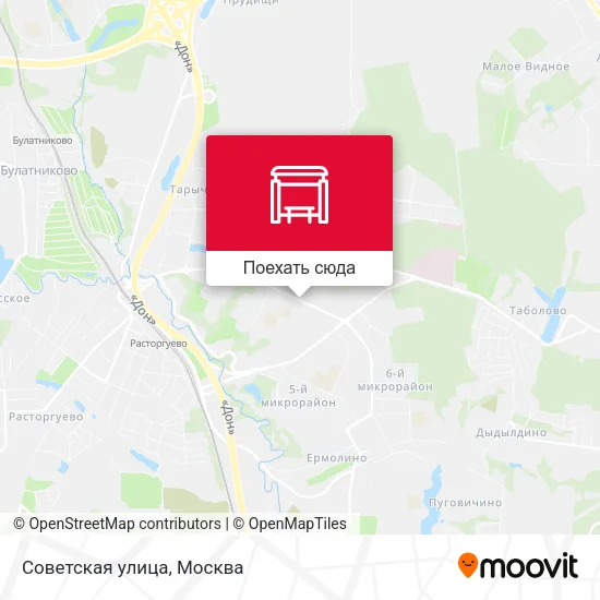 Карта Советская улица