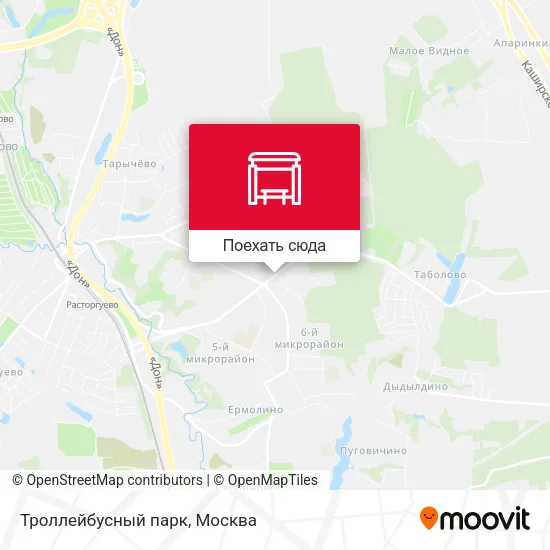 Карта Троллейбусный парк