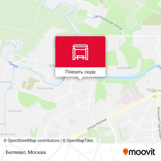 Карта Беляево