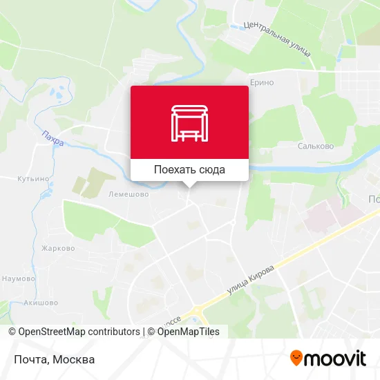 Карта Почта