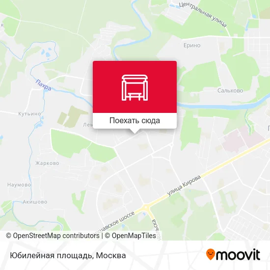 Карта Юбилейная площадь